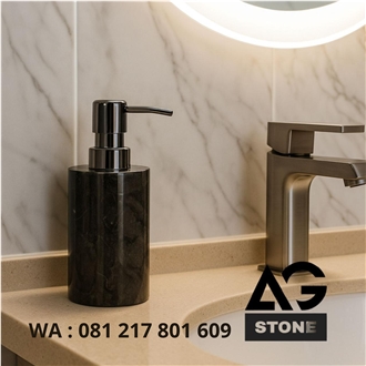 Liquid Soap Bath Accessories With Marble