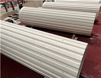 Moonlight Beige Turkish Limestone  Column