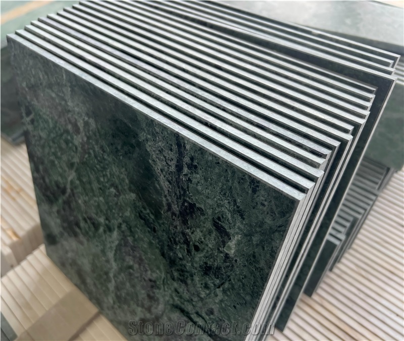 Taiwan Big Flower Green Marble  Tiles