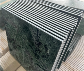Taiwan Big Flower Green Marble  Tiles