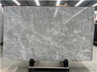 Turkey Ice Blue Grey Marble Slab Wall Tiles