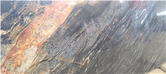 Lava Black Granite Slabs