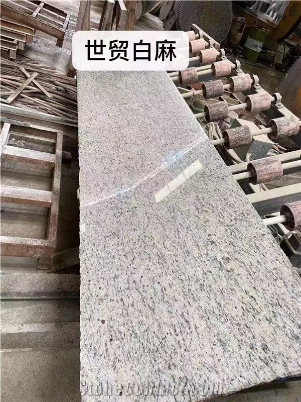 Natural Polished Stone Dallas White Granite Half Slabs