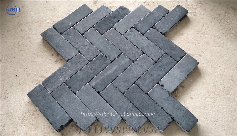 Bluestone Tumbled For Herringbone Pattern Paving Tiles