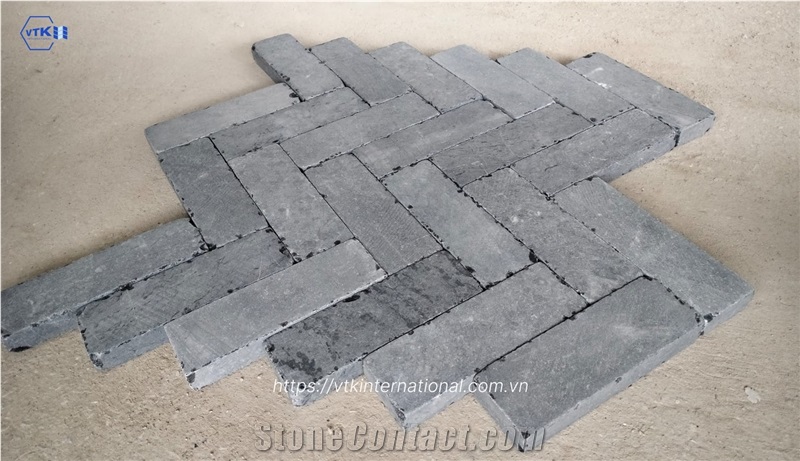 Bluestone Tumbled For Herringbone Pattern Paving Tiles