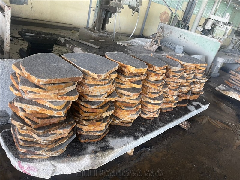 Vietnam Grey Basalt Stepping Stone