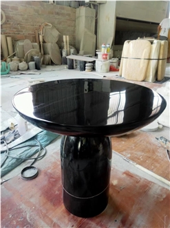 Carrara White Marble Side Tables For Living Room