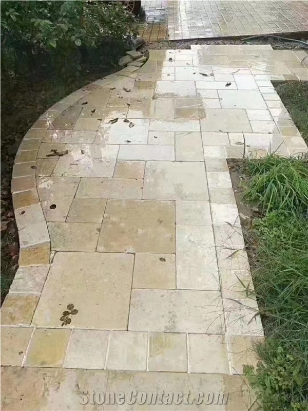 Dark Travertine Tiles Outdoor Paving Stone