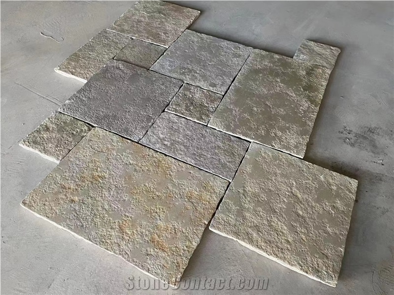 Dark Travertine Tiles Outdoor Paving Stone