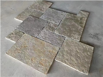 Dark Travertine Tiles Outdoor Paving Stone