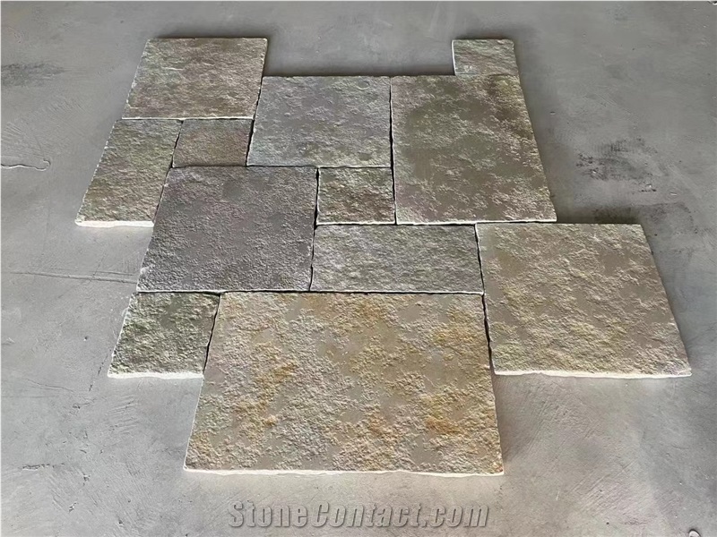 Dark Travertine Tiles Outdoor Paving Stone