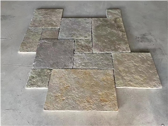 Dark Travertine Tiles Outdoor Paving Stone