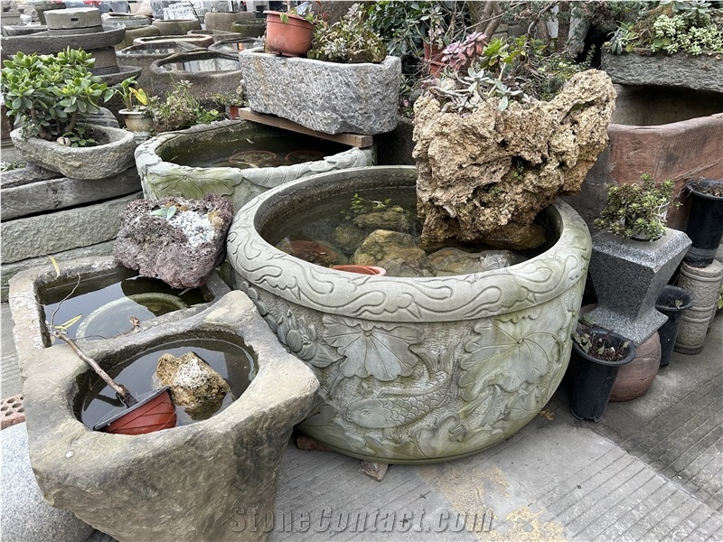 Granite Stone Garden Patio Planters