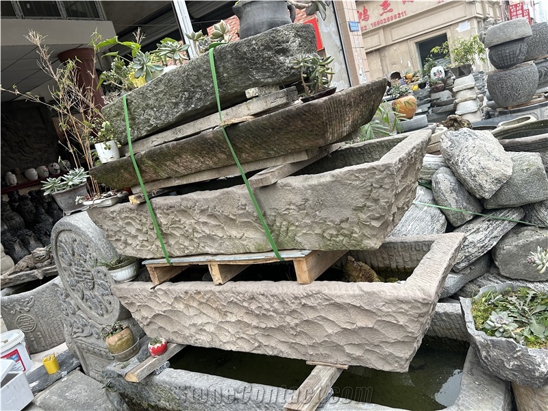 Granite Stone Garden Patio Planters