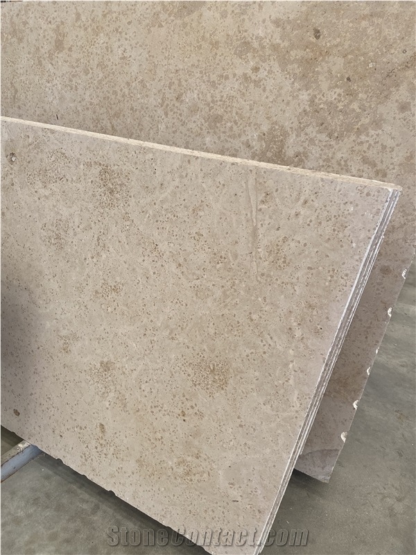 Jura Beige Limestone Acid-Washed Finished Slabs, Wall Tiles
