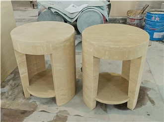Modern Design Green Marble Side Tables