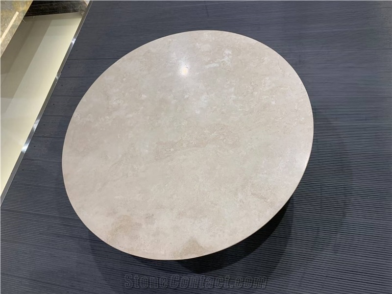 Round Shape Travertine Coffee Tables
