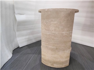 Round Shape Travertine Coffee Tables