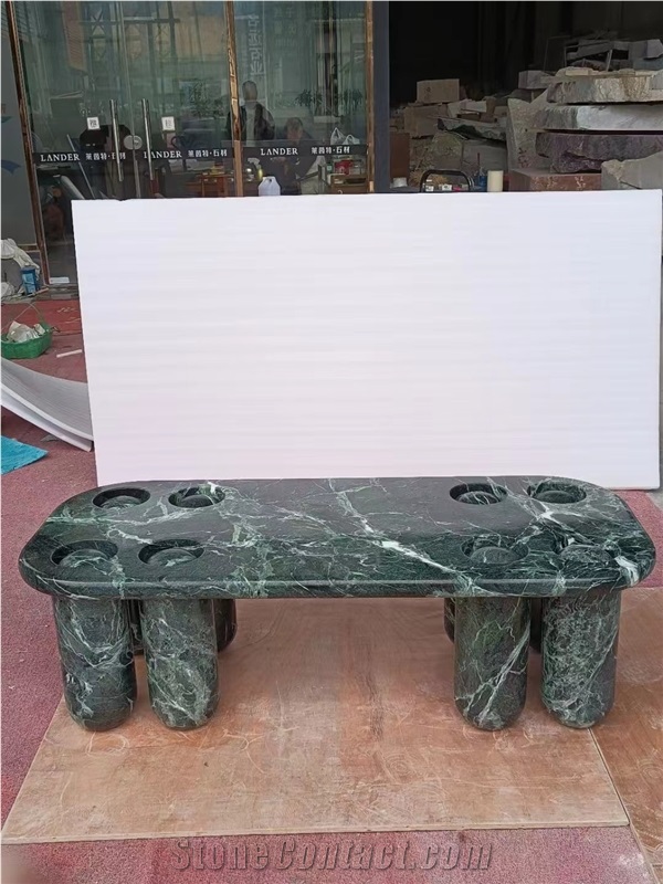 Travertine And Marble Combined Furniture Stone Tables