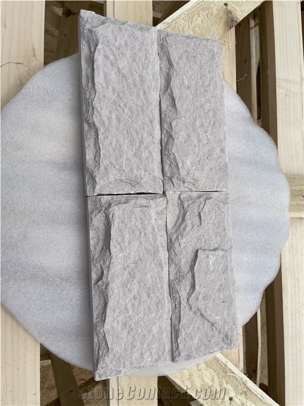 White Limestone With Split Finish Outdoor Wall Tiles