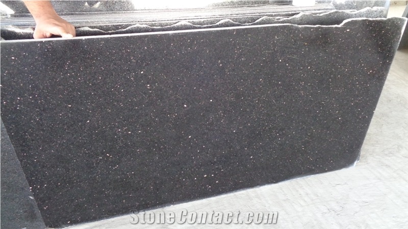 Black Galaxy Granite Polished 2Cm Slabs