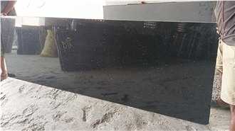 Black Galaxy Granite Polished 2Cm Slabs