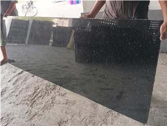 Black Galaxy Granite Polished 2Cm Slabs