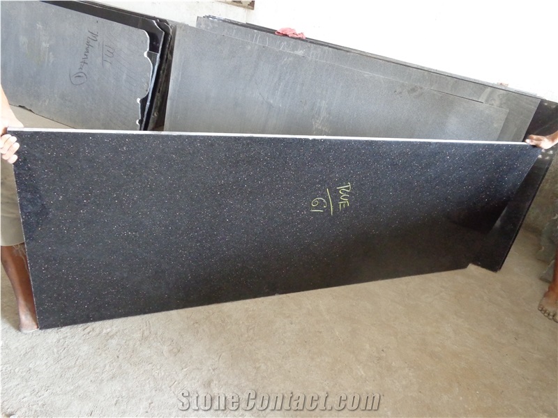 Black Galaxy Granite Polished 2Cm Slabs