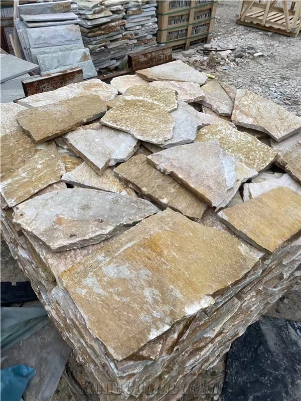 Natural Yellow Irregular Flagstone
