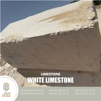 Iran White Limestone Blocks