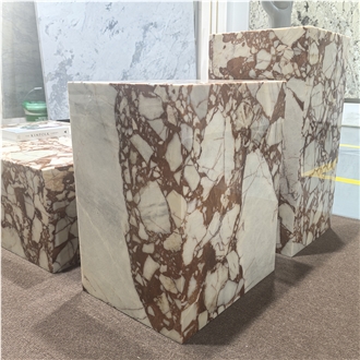 Calacatta Red Marble Display Table