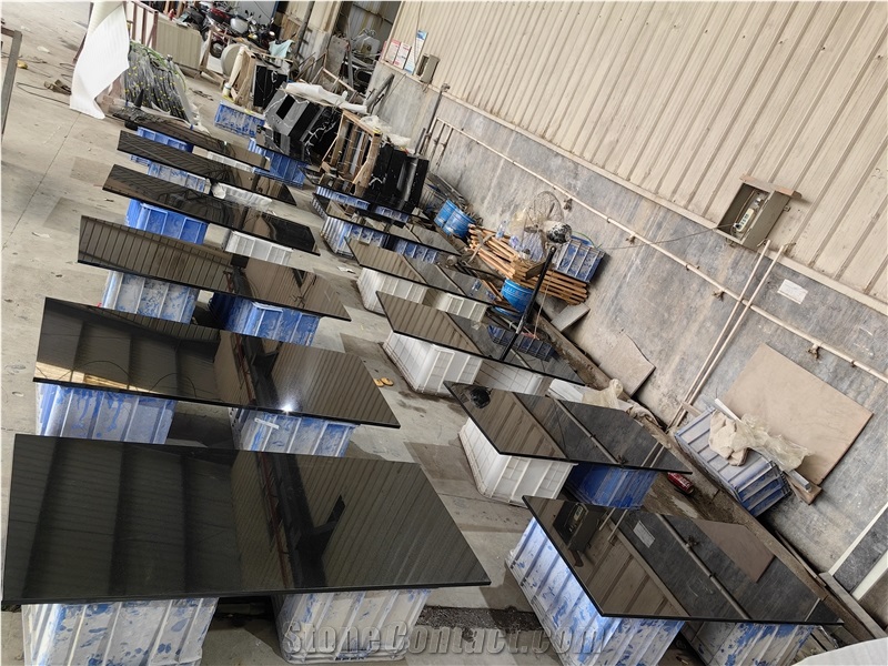Black Volcano Granite Tiles