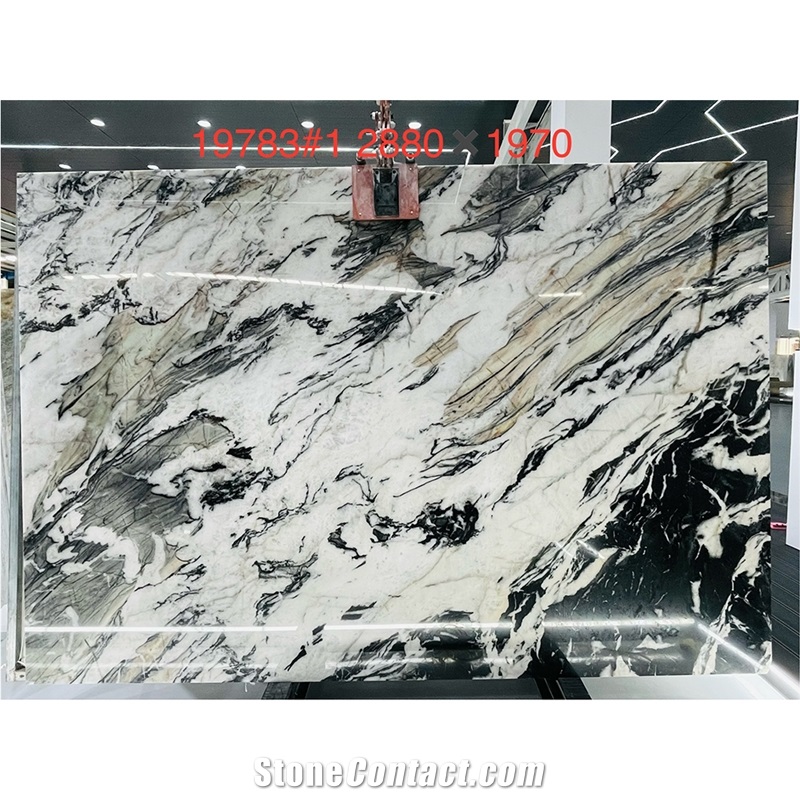 Custom Modern Design Cristallo Quebec Quartzite Slabs