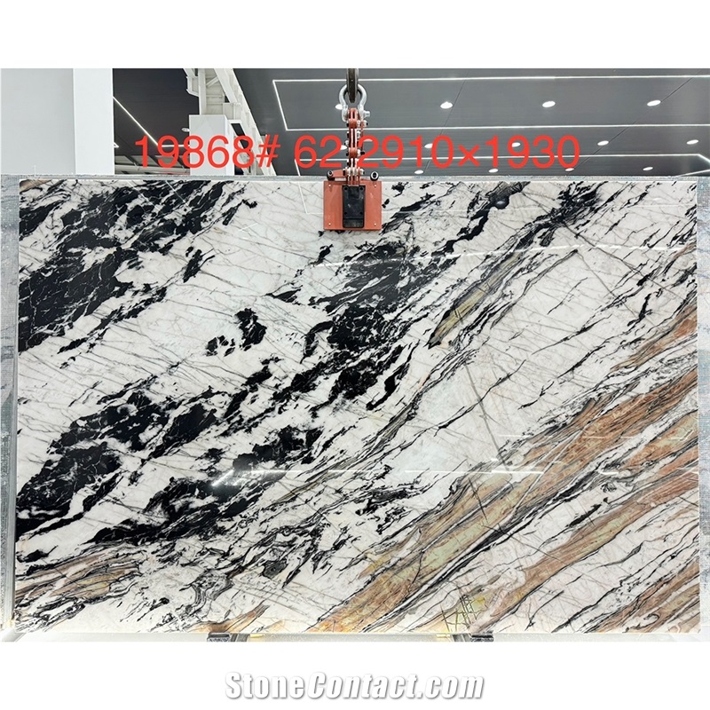 Custom Modern Design Cristallo Quebec Quartzite Slabs