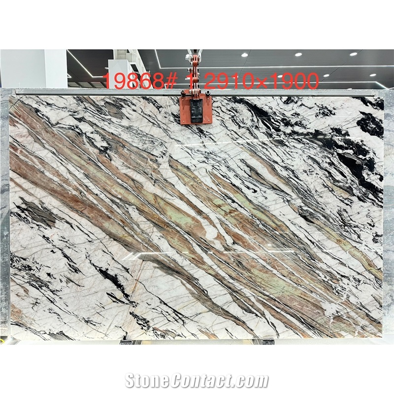 Custom Modern Design Cristallo Quebec Quartzite Slabs