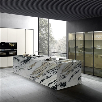 Custom Modern Design Cristallo Quebec Quartzite Slabs