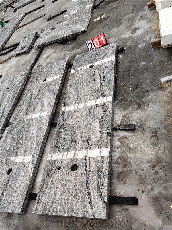 GOLDTOP Hot Sale Viscount White Granite Kitchen Top