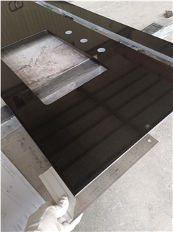 High-Quality Absolute Black Granite Kitchen Countertop