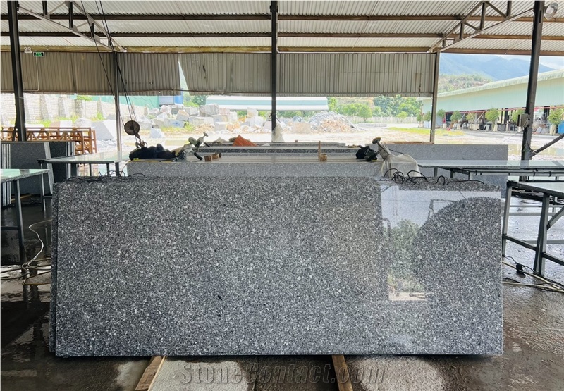 (Vietnam Granite) Rock Ville - Suoi Lau White Granite Slabs