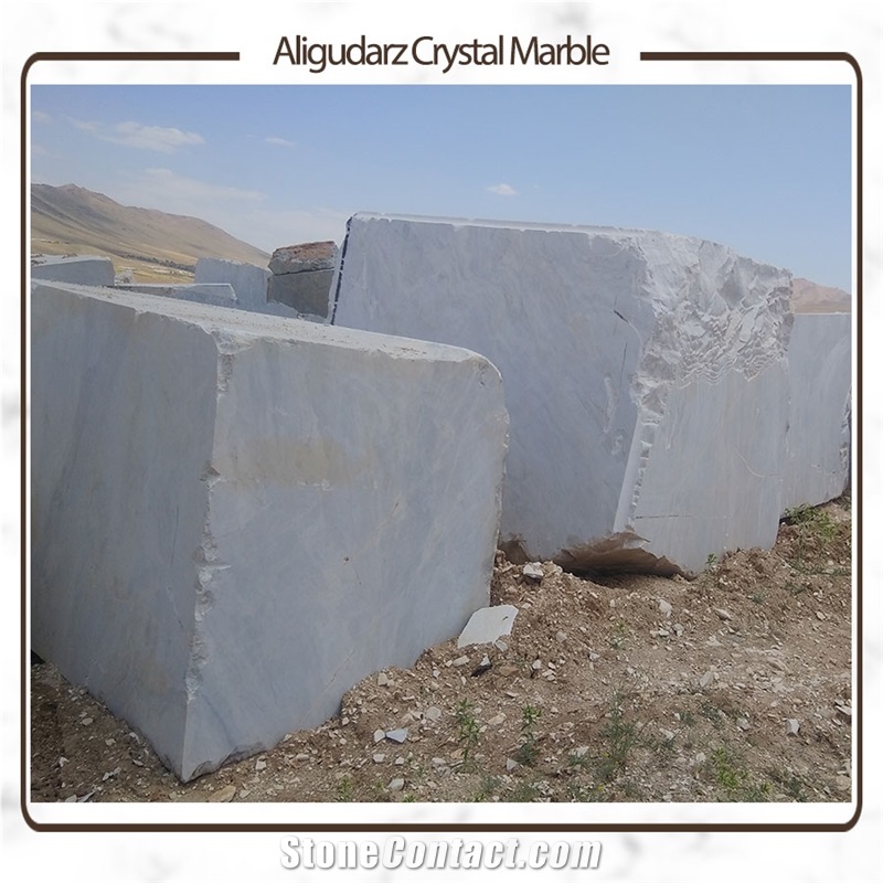 Lorestan Aligoodarz White Marble Blocks