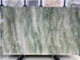 Green Canyon Quartzite Polished Slabs For Home Decoration