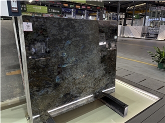 Labradorite River Blue Granite Brazilian Polished Slabs For