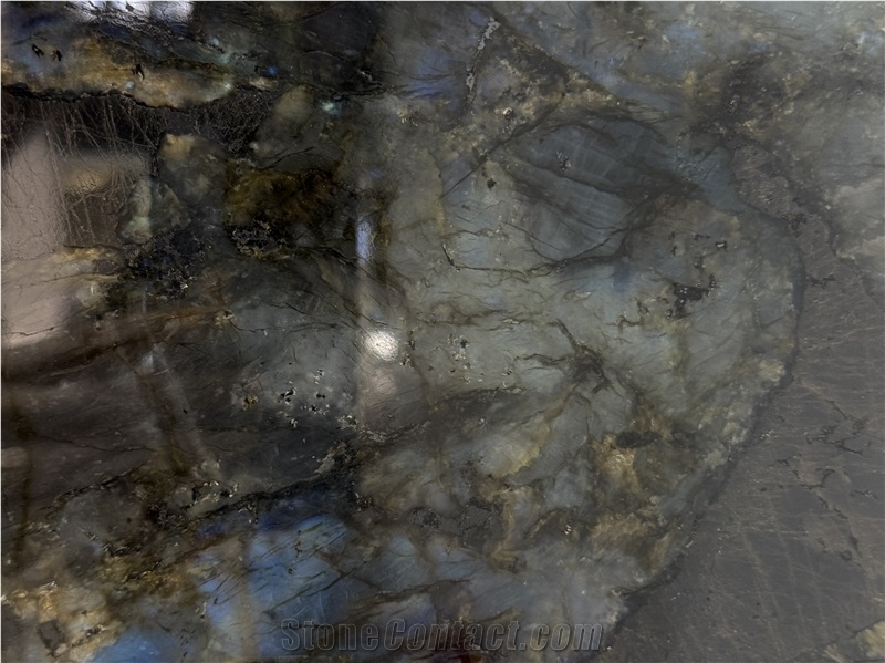 Labradorite River Blue Granite Brazilian Polished Slabs For