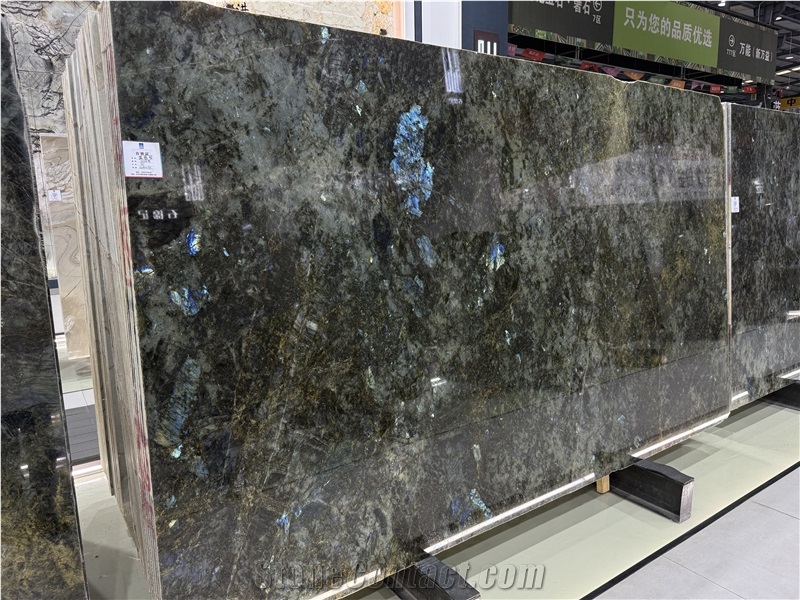 Labradorite River Blue Granite Slabs