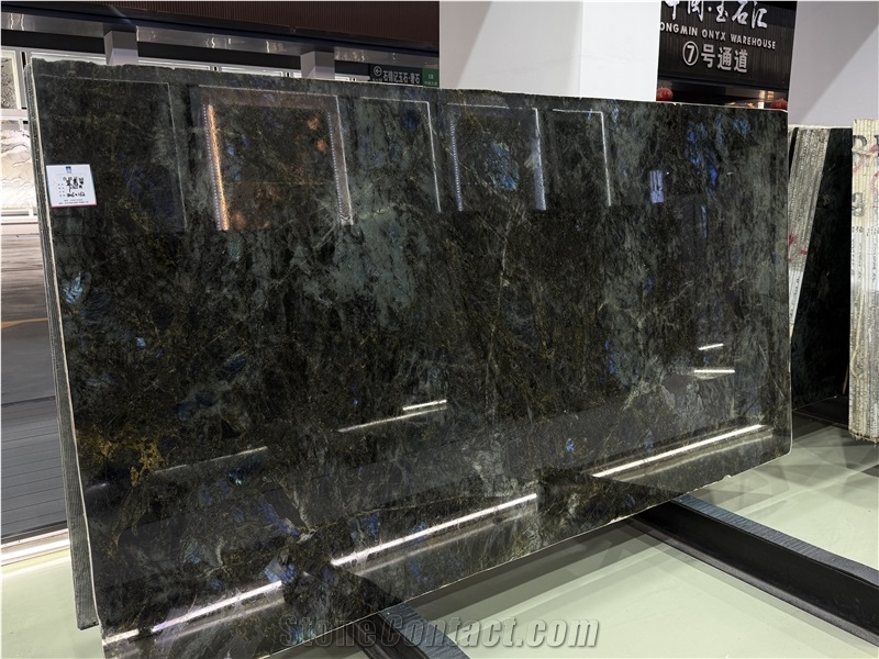 Lemurian Blue Granite Polished Slabs For Decoration