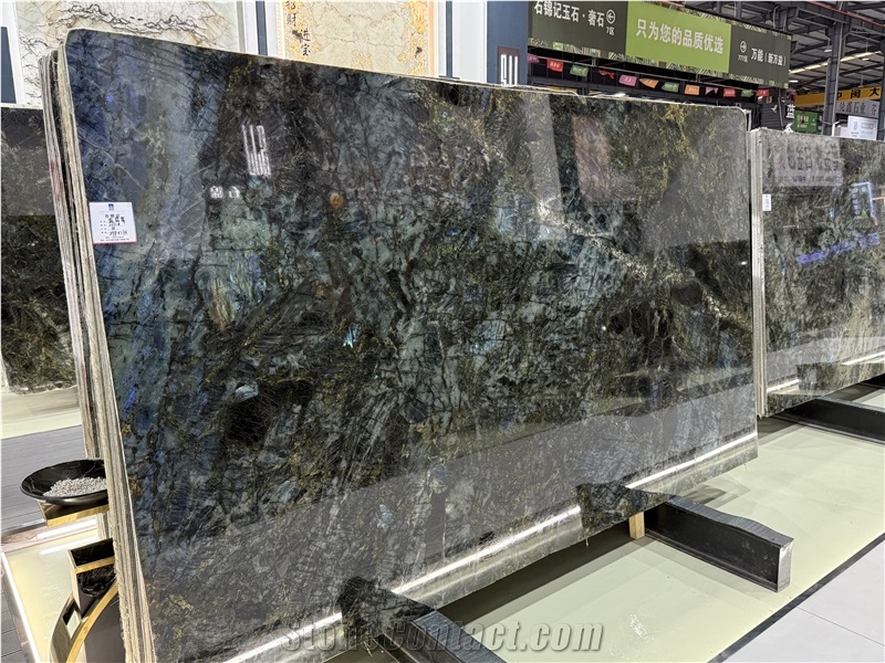 Lemurian Blue Labradorite Granite Slabs