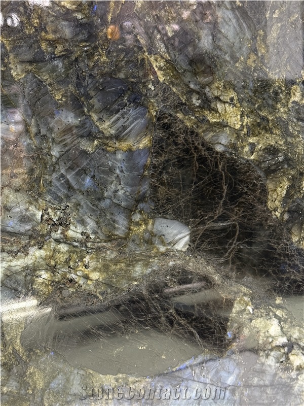 Lemurian Blue Labradorite Granite Slabs