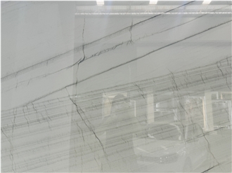 Spring Falls White Brazil Polished Quartzite Slabs