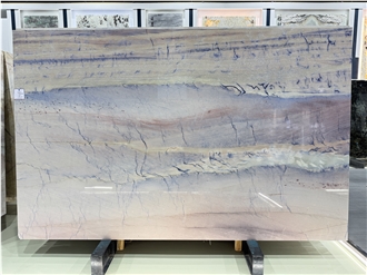 Sunset Blue Brazil Quartzite Polished  Slabs