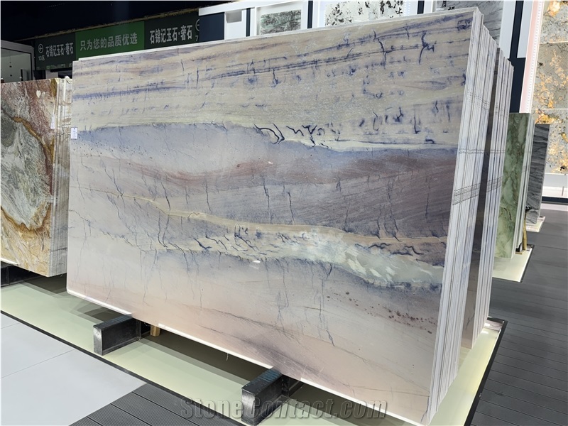 Sunset Blue Brazil Quartzite Polished  Slabs